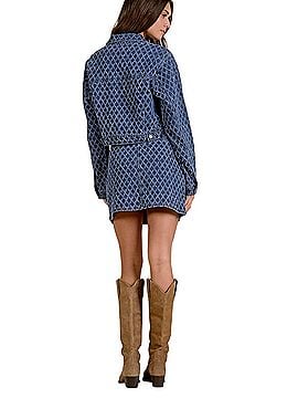 Elan Diamond Signature Denim Skirt (view 1)