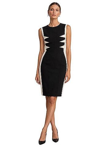 Narciso Rodriguez Colorblock Sheath Dress Cocktail Dress (view 1)