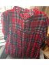 Entro Plaid Red Blouse Size L - photo 4