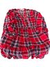 Entro Plaid Red Blouse Size L - photo 2