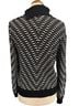 St. John Print Black White Pullover Sweater Size 8 - photo 2