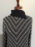 St. John Print Black White Pullover Sweater Size 8 - photo 7