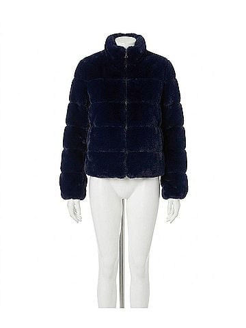Generation Love Jodi Faux Fur Jacket in Midnight (view 1)