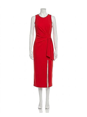 Fifteen Twenty Maddie Side-Knot Dress in Red (view 1)