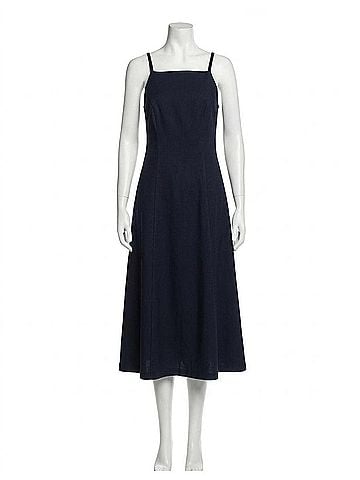 Fifteen Twenty Tati Midi Dress in Midnight Blue (view 1)