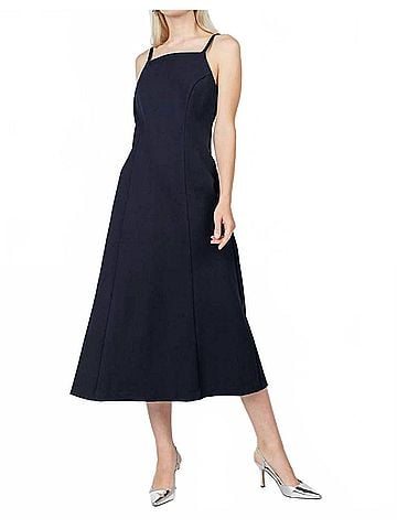 Fifteen Twenty Tati Midi Dress in Midnight Blue (view 2)