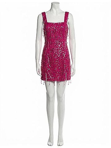Jonathan Simkhai Noemi Mini Dress in Amaranth (view 1)