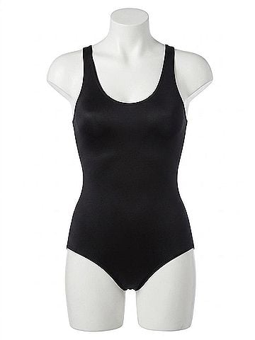 Miraclesuit Back Wrap Shaping Bodysuit in Black (view 1)
