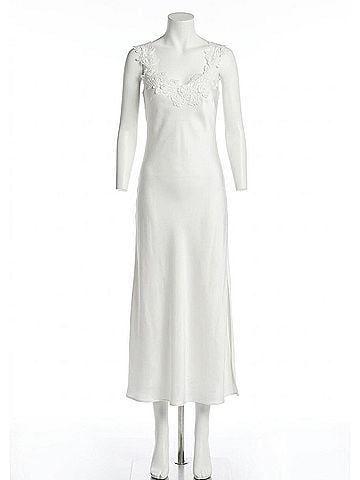 Generation Love Lala Hammered Lace Combo Dress in White (view 1)
