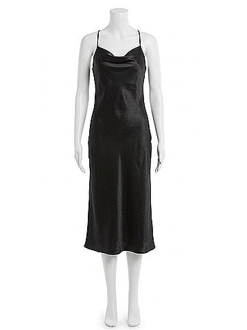 Fifteen Twenty Women's Racerback Bias Dress in Black (view 1)