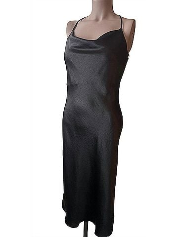 Fifteen Twenty Women's Racerback Bias Dress in Black (view 2)