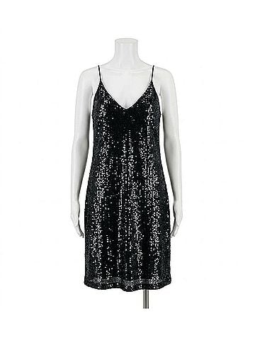 Fifteen Twenty Sequin Slip Dress in Navy (view 1)