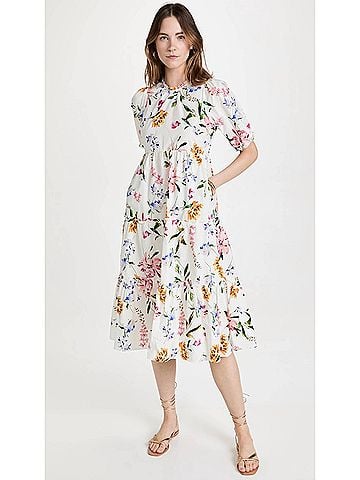 Generation Love Fiona Dress in Peony Blossom White (view 2)