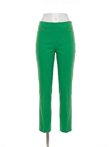 Joseph Ribkoff Pull-On Slim Ankle Pants in Palm Green (view 1)