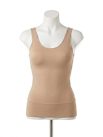 Miraclesuit Back Wrap Shaping Tank in Beige (view 1)
