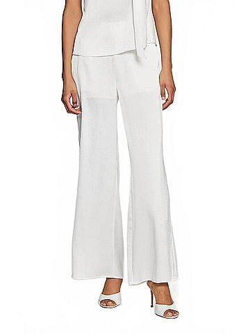 Generation Love Kelela Hammered Satin Pants in White (view 2)