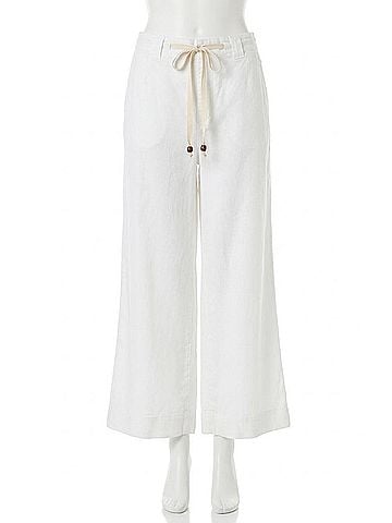 Joe's Jeans Addison Ankle Wide Leg Pant in White (view 1)
