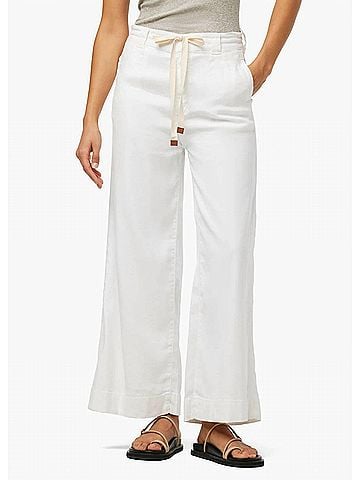 Joe's Jeans Addison Ankle Wide Leg Pant in White (view 2)