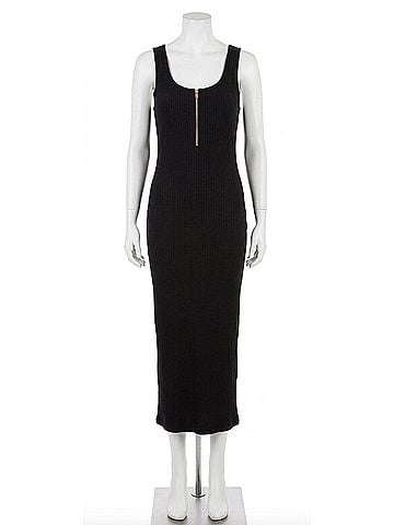 Generation Love Women's Adrienne Rib Dress in Black (view 1)