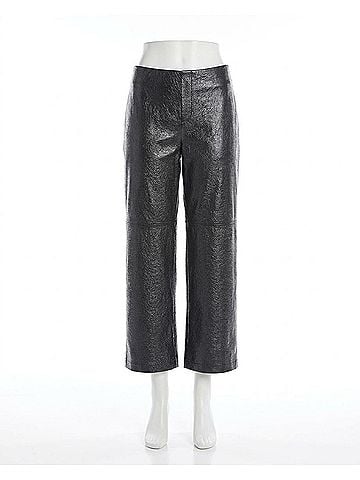Fifteen Twenty Faux Leather Pants in Navy (view 1)