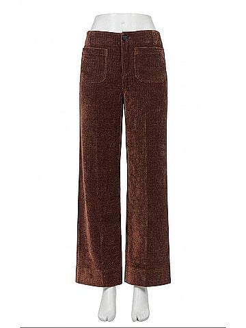 Dear John Audrey Wide Leg Corduroy Pants in Shaved Chocolate (view 1)