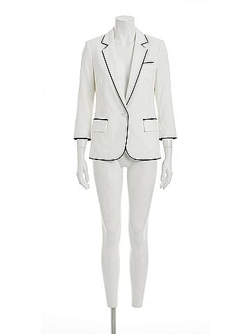 Generation Love Madison Combo Blazer in White/Black (view 1)
