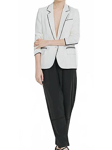 Generation Love Madison Combo Blazer in White/Black (view 2)