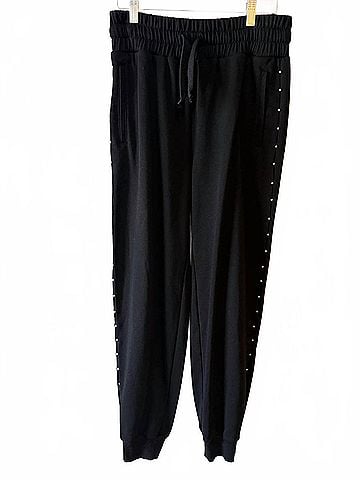 Generation Love Women's Giada Sweatpants in Black/ Pearl (view 2)