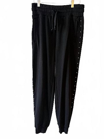 Generation Love Women's Giada Sweatpants in Black/ Pearl (view 2)