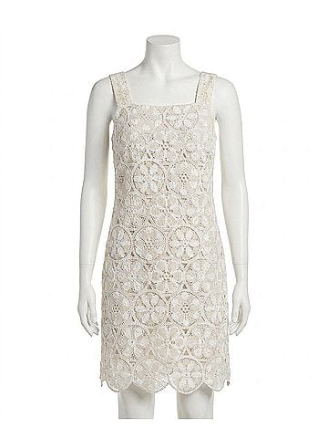 Fifteen Twenty Daisy Mini Dress in Off White / Neutral (view 1)