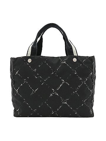 Chanel CHANEL (Chanel) Old Travel Line Tote Bag/Shoulder Bag, Nylon, Black/Red, A11833 (view 1)