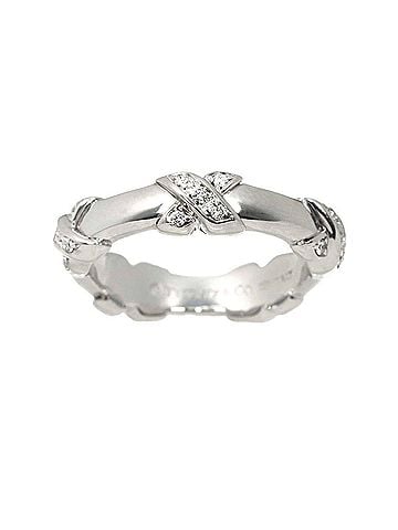 Tiffany & Co. Tiffany &amp; Co. Signature Ring with Diamonds, 18K White Gold (750) (view 2)