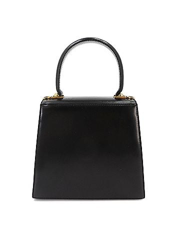 Salvatore Ferragamo Salvatore Ferragamo Gancini 2-way Hand/Shoulder Handbag, Leather, Black, AQ212193 Hand Bag (view 2)