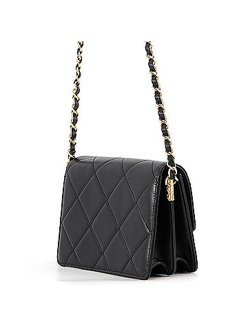 Chanel Chanel Chain Shoulder Bag Matelassé Coco Mark Mini Flap Lambskin AS3720 CHANEL Black Handbag Women's (view 2)