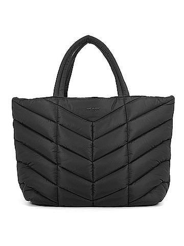 Yves Saint Laurent Yves Saint Laurent Saint Laurent Paris Puffer Tote Bag 752888 SAINT LAURENT PARIS Black Handbag (view 1)