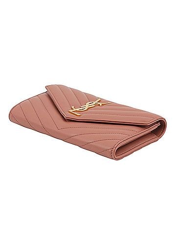 Yves Saint Laurent Yves Saint Laurent Saint Laurent Paris Cassandra Large Quilted Flap Wallet 372264 (SAINT LAURENT PARIS Wallet) (view 2)