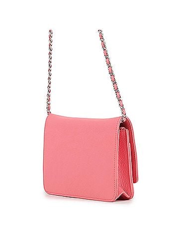 Chanel Chanel Chain Wallet Classic Clover Coco Mark Leather CHANEL Women's WALLET (view 2)