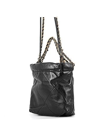 Chanel Chanel handbag CHANEL 22 Mini Coco Mark Shiny Calfskin AS3980 2-way Black women's (view 2)
