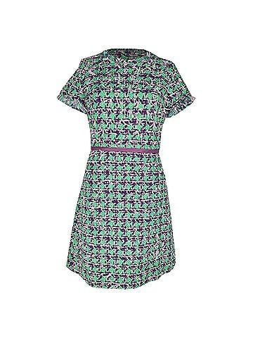 Moschino Boutique Moschino Tweed Mini Dress in Multicolor Wool (view 1)