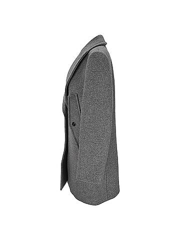Michael Kors Michael Kors Single-Breasted Coat in Grey Wool (view 2)