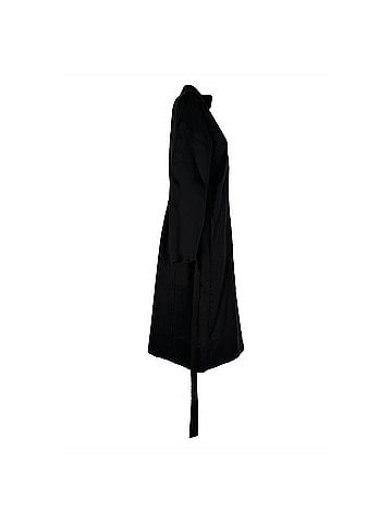 Dolce & Gabbana Dolce &amp; Gabbana Belted Trench Coat in Black Silk (view 2)