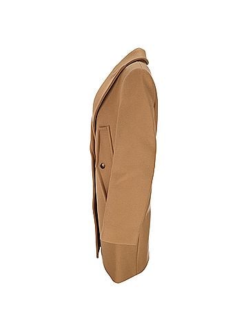 Michael Kors Michael Kors Single-Breasted Coat in Brown Wool (view 2)