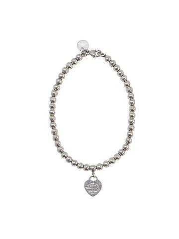 Tiffany & Co. TIFFANY&amp;Co. Tiffany &amp; Co. Bracelet, Silver, Return to Heart Tag, Beads, Ball Chain Charm, Plate, Logo Engraving, SV925, Women's Jewelry (view 1)
