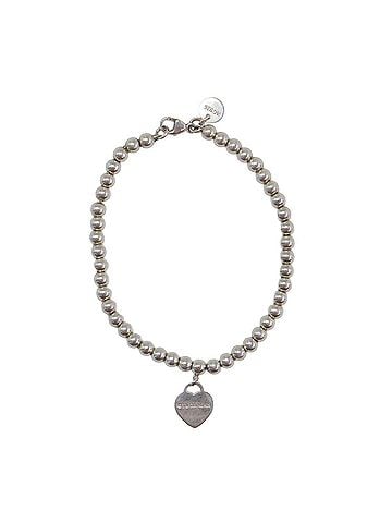 Tiffany & Co. TIFFANY&amp;Co. Tiffany &amp; Co. Bracelet, Silver, Return to Heart Tag, Beads, Ball Chain Charm, Plate, Logo Engraving, SV925, Women's Jewelry (view 2)