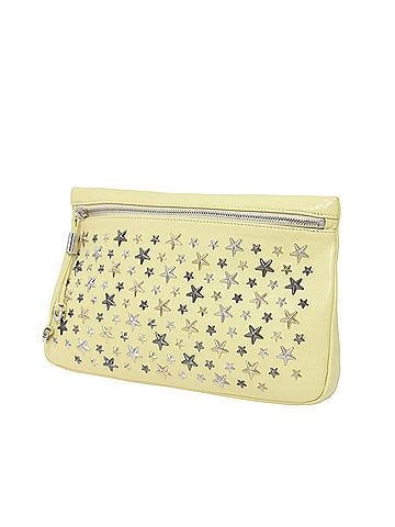 Jimmy Choo JIMMY CHOO Jimmy Choo bag, yellow leather, star stud clutch made in Italy, women's. (view 1)