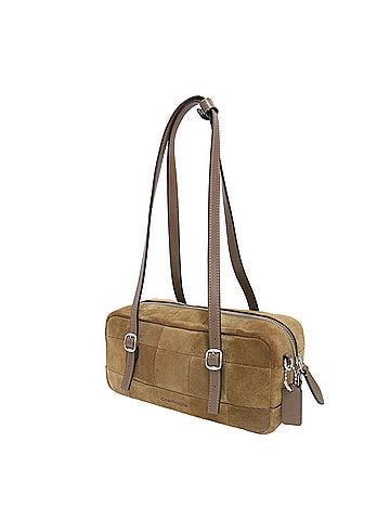 Coach COACH Coach bag, brown, Fall/Winter 25, Coachtopia Alter Ego satchel Boston suede leather, checkerboard, upcraft, women's. (view 1)