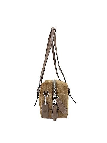 Coach COACH Coach bag, brown, Fall/Winter 25, Coachtopia Alter Ego satchel Boston suede leather, checkerboard, upcraft, women's. (view 2)