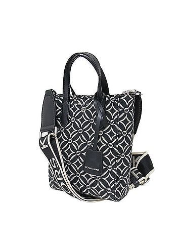 Michael Kors MICHAEL KORS Michael Kors bag, black, jacquard, shopper tote, crossbody, extra small SINCLAIR NS, all-over print, key clochette, women's. (view 1)