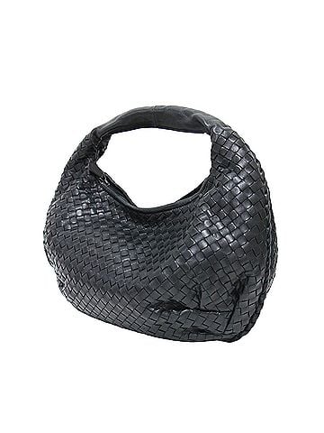 Bottega Veneta BOTTEGA VENETA Intrecciato Hobo Bag 232499, Handbag, One-Shoulder, Woven Leather, Black, Made in Italy, Women's (view 1)