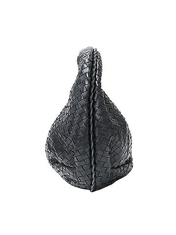 Bottega Veneta BOTTEGA VENETA Intrecciato Hobo Bag 232499, Handbag, One-Shoulder, Woven Leather, Black, Made in Italy, Women's (view 2)